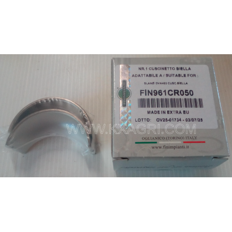 COUSSINETS DE BIELLE POUR MOTEURS SLANZI DVA 460 - DVA 920 - DVA 515 - DVA 1030 - DVA 1030 S - DVA 1200 EN COTES RÉPARATION 0.50