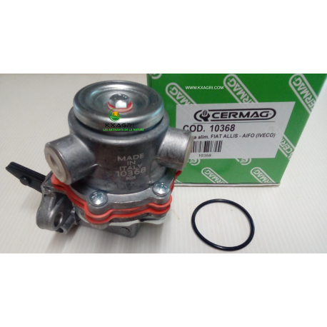 POMPE D'ALIMENTATION POUR TRACTEURS FIAT ET MOTEURS IVECO FOURNIE AVEC SON JOINT Référence: CERMAG : 10368