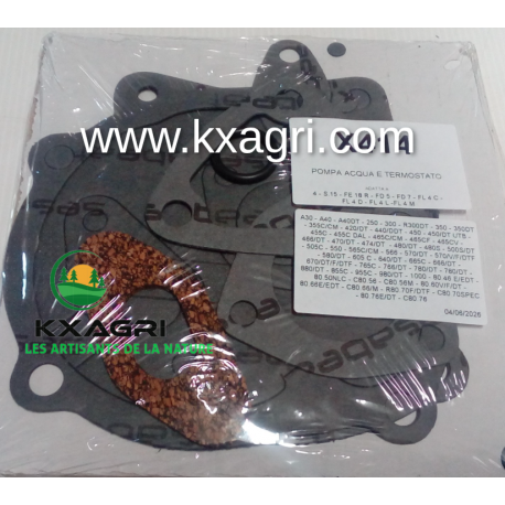 Pochette de joints CERMAG 11778 pour pompe à eau et thermostat Fiat, Agrifull, Someca et Fiat Allis