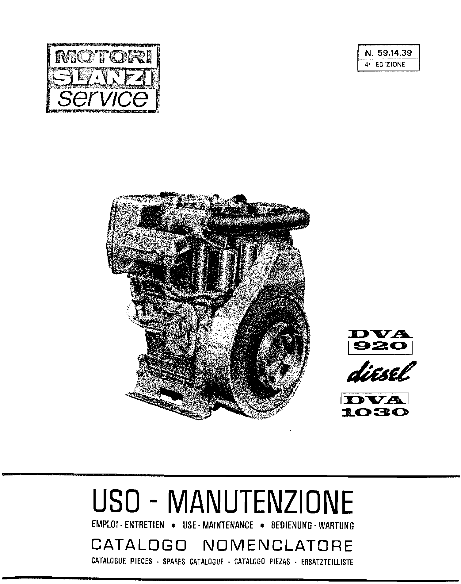 Slanzi DVA 920 Engine Gasket Set | Fini Fin802cga | Made In Italy